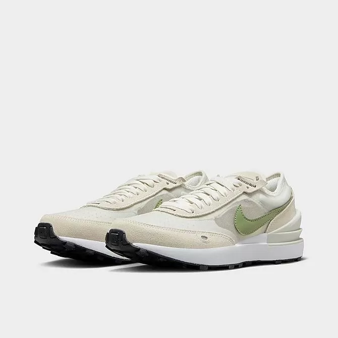 Big Kids' Nike Waffle One Casual Shoes Light Bone/Oil Green/Phantom/White - DC0481 012 2 Big Kids' Nike Waffle One Casual Shoes Light Bone/Oil Green/Phantom/White - DC0481 012 - Image 2