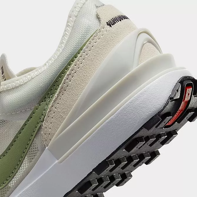 Big Kids' Nike Waffle One Casual Shoes Light Bone/Oil Green/Phantom/White - DC0481 012 3 Big Kids' Nike Waffle One Casual Shoes Light Bone/Oil Green/Phantom/White - DC0481 012 - Image 3
