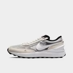 Big Kids' Nike Waffle One Casual Shoes Summit White/White/Black/Orange - DC0481 100