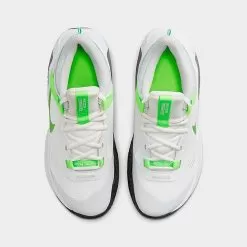 Big Kids’ Nike Air Zoom Crossover Basketball Shoes Summit White/Pure Platinum/White/Green Strike - DC5216 104 -Fashion Clothing Shop DC5216 104 P5