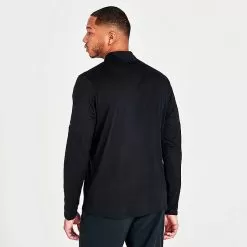 Men's Nike Dri-FIT Element Half-Zip Running Shirt Black/Reflective Silver - DD4756 010 -Fashion Clothing Shop DD4756 010 M4