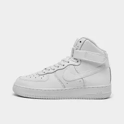 Big Kids' Nike Air Force 1 High LE Casual Shoes White/White/White - DH2943 111