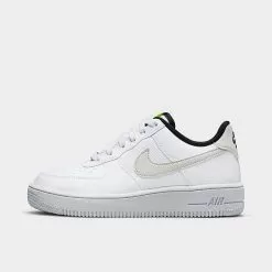 Big Kids' Nike Air Force 1 Crater Next Nature Casual Shoes White/Light Bone/Volt/Black - DH8695 101