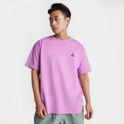Men's Nike ACG Logo Graphic T-Shirt Rush Fuchsia - DJ3642 532