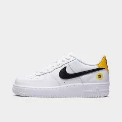 Big Kids’ Nike Air Force 1 LV8 Have A Nike Day Casual Shoes White/Black/Dark Sulfur - DM0983 100