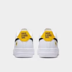 Big Kids’ Nike Air Force 1 LV8 Have A Nike Day Casual Shoes White/Black/Dark Sulfur - DM0983 100 -Fashion Clothing Shop DM0983 100 P4