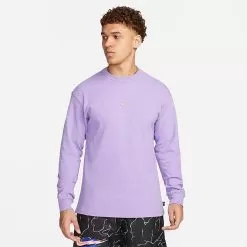 Men's Nike Sportswear Premium Essentials Long-Sleeve T-Shirt Space Purple - DO7390 567