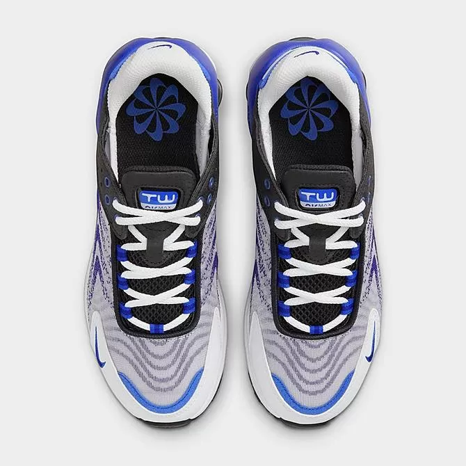 Big Kids' Nike Air Max TW Casual Shoes White/Concord/Pure Platinum/Racer Blue - DQ0296 105 5 Big Kids' Nike Air Max TW Casual Shoes White/Concord/Pure Platinum/Racer Blue - DQ0296 105 - Image 5