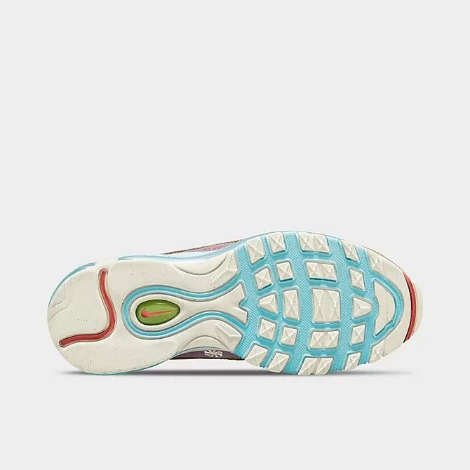 Big Kids' Nike Air Max 97 SE Casual Shoes Copa/Sail/Wheat Grass/Madder Root - DQ4126 400 3 Big Kids' Nike Air Max 97 SE Casual Shoes Copa/Sail/Wheat Grass/Madder Root - DQ4126 400 - Image 3