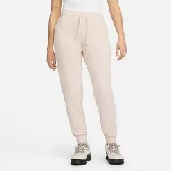 Women's Nike Sportswear Club Fleece Mid-Rise Slim Jogger Pants Pink Oxford/White - DQ5174 601