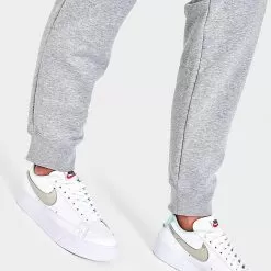 Women's Nike Sportswear Club Fleece Mid-Rise Jogger Pants Dark Grey Heather/White - DQ5191 063 -Fashion Clothing Shop DQ5191 063 M6