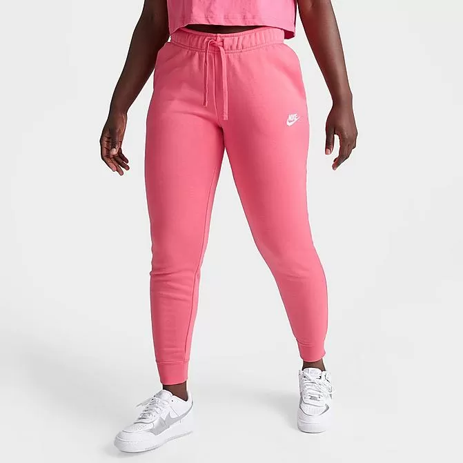 Women's Nike Sportswear Club Fleece Mid-Rise Jogger Pants Sea Coral - DQ5191 894 1 Women's Nike Sportswear Club Fleece Mid-Rise Jogger Pants Sea Coral - DQ5191 894