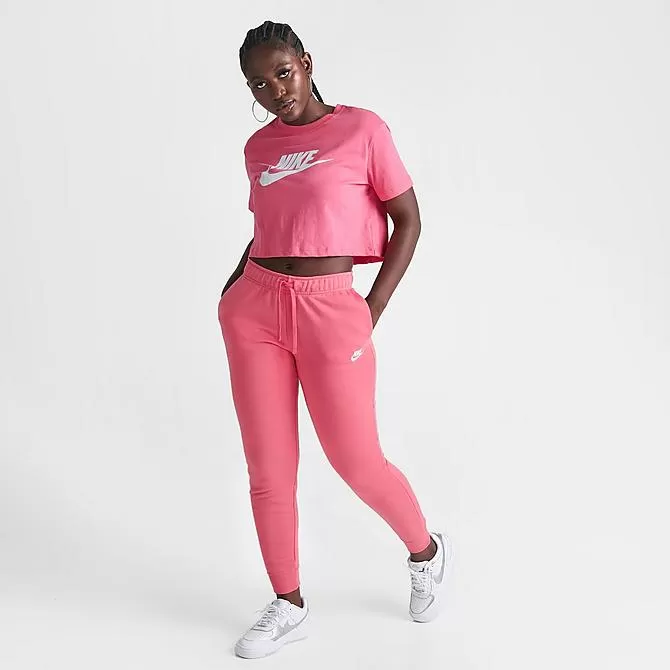Women's Nike Sportswear Club Fleece Mid-Rise Jogger Pants Sea Coral - DQ5191 894 2 Women's Nike Sportswear Club Fleece Mid-Rise Jogger Pants Sea Coral - DQ5191 894 - Image 2