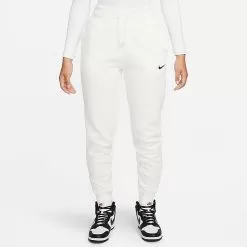Women's Nike Sportswear Phoenix Fleece High-Waisted Jogger Sweatpants Sail/Black - DQ5688 133