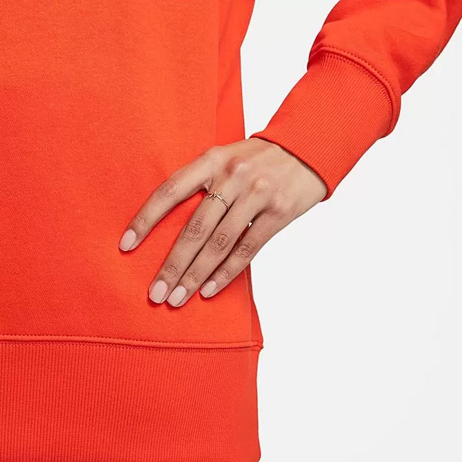 Women's Nike Sportswear Phoenix Fleece Oversized Crewneck Sweatshirt Picante Red/Sail - DQ5733 633 5 Women's Nike Sportswear Phoenix Fleece Oversized Crewneck Sweatshirt Picante Red/Sail - DQ5733 633 - Image 5