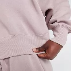 Women's Nike Sportswear Phoenix Fleece Oversized Crewneck Sweatshirt Diffused Taupe/Sail - DQ5761 272 -Fashion Clothing Shop DQ5761 272 M6