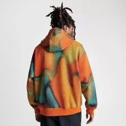 Men's Nike ACG Therma-FIT Tuff Fleece Graphic Pullover Hoodie Team Orange/Off Noir/Mint Foam - DQ5789 891 -Fashion Clothing Shop DQ5789 891 M4