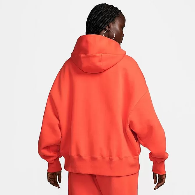 Women's Nike Sportswear Phoenix Fleece Oversized Pullover Hoodie Picante Red/Sail - DQ5858 633 2 Women's Nike Sportswear Phoenix Fleece Oversized Pullover Hoodie Picante Red/Sail - DQ5858 633 - Image 2
