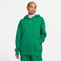 Women's Nike Sportswear Phoenix Fleece Oversized Pullover Hoodie Malachite/Sail - DQ5860 365