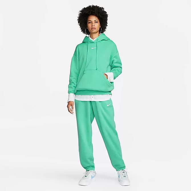 Women's Nike Sportswear Phoenix Fleece Oversized Pullover Hoodie Light Menta/Sail - DQ5860 369 3 Women's Nike Sportswear Phoenix Fleece Oversized Pullover Hoodie Light Menta/Sail - DQ5860 369 - Image 3