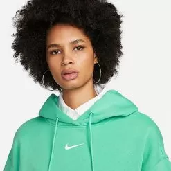 Women's Nike Sportswear Phoenix Fleece Oversized Pullover Hoodie Light Menta/Sail - DQ5860 369 8 Women's Nike Sportswear Phoenix Fleece Oversized Pullover Hoodie Light Menta/Sail - DQ5860 369 -Fashion Clothing Shop DQ5860 369 M4