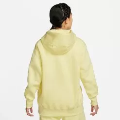 Women's Nike Sportswear Phoenix Fleece Oversized Pullover Hoodie Lemon Chiffon/Sail - DQ5860 706 -Fashion Clothing Shop DQ5860 706 M3