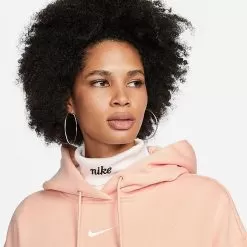 Women's Nike Sportswear Phoenix Fleece Oversized Pullover Hoodie Arctic Orange/Sail - DQ5860 800 -Fashion Clothing Shop DQ5860 800 M4