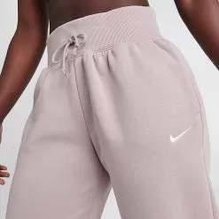 Women's Nike Sportswear Phoenix Fleece Oversized High-Waist Jogger Pants Diffused Taupe/Sail - DQ5887 272 -Fashion Clothing Shop DQ5887 272 M5