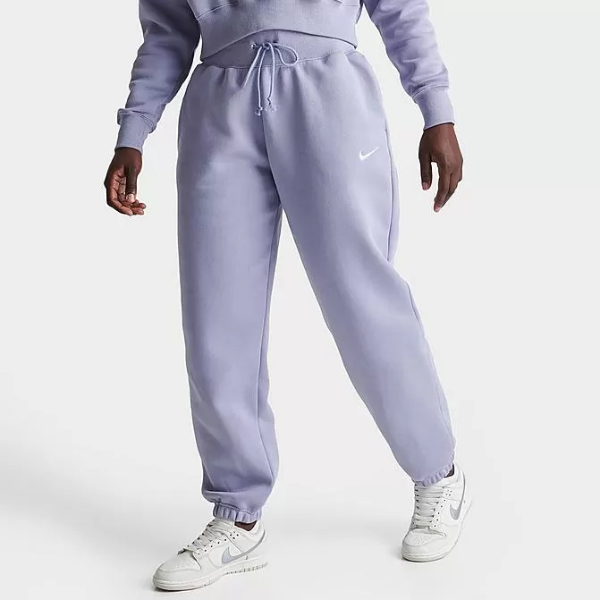 Women's Nike Sportswear Phoenix Fleece Oversized High-Waist Jogger Pants Indigo Haze/Sail - DQ5887 519 1 Women's Nike Sportswear Phoenix Fleece Oversized High-Waist Jogger Pants Indigo Haze/Sail - DQ5887 519