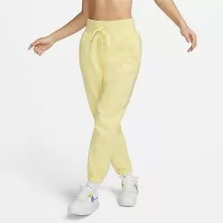 Women's Nike Sportswear Phoenix Fleece Oversized High-Waist Jogger Pants Lemon Chiffon/Sail - DQ5887 706