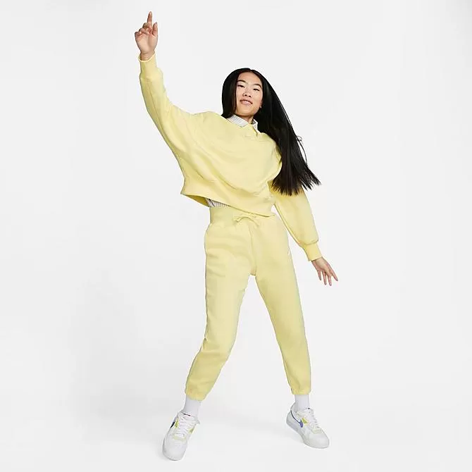 Women's Nike Sportswear Phoenix Fleece Oversized High-Waist Jogger Pants Lemon Chiffon/Sail - DQ5887 706 3 Women's Nike Sportswear Phoenix Fleece Oversized High-Waist Jogger Pants Lemon Chiffon/Sail - DQ5887 706 - Image 3