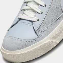 Big Kids' Nike Blazer Mid '77 SE Dance Casual Shoes Blue Whisper/Sail/Black/Football Grey - DQ6084 401 -Fashion Clothing Shop DQ6084 401 P3