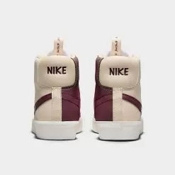 Big Kids' Nike Blazer Mid '77 SE Dance Casual Shoes Guava Ice/Sail/Night Maroon - DQ6084 800 9 Big Kids' Nike Blazer Mid '77 SE Dance Casual Shoes Guava Ice/Sail/Night Maroon - DQ6084 800 -Fashion Clothing Shop DQ6084 800 P4