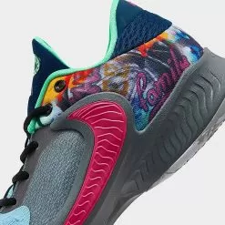 Big Kids' Nike Freak 4 SE Basketball Shoes Smoke Grey/Pinksicle/Particle Grey - DQ8040 001 -Fashion Clothing Shop DQ8040 001 P3