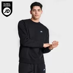 Nike Sportswear Club Fleece Crewneck Sweatshirt Black - DQ8383 010