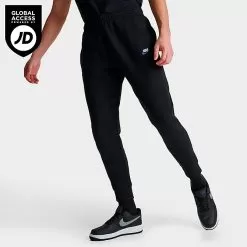 Nike Sportswear Club Fleece Cuffed Jogger Pants Black/White/Light Blue - DQ8385 010