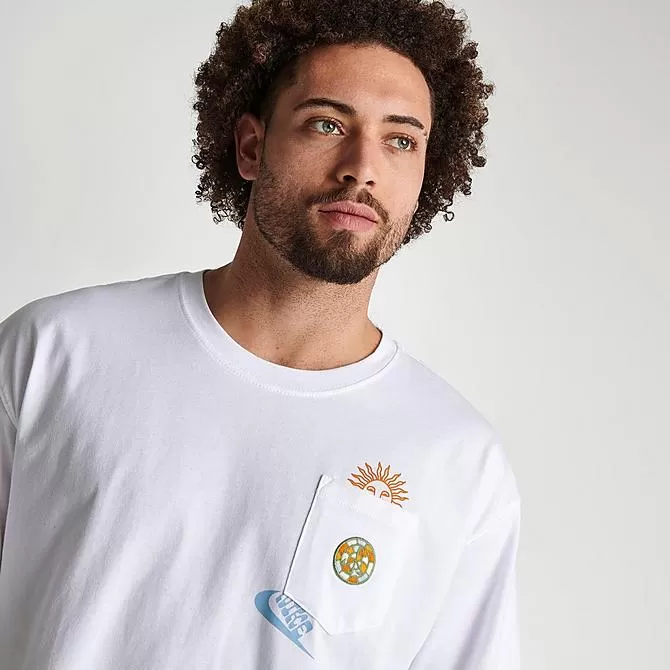 Men's Nike Sportswear Sole Craft Pocket T-Shirt White - DR7966 100 5 Men's Nike Sportswear Sole Craft Pocket T-Shirt White - DR7966 100 - Image 5
