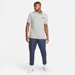 Men's Nike England Matchup Soccer Polo Shirt Matte Silver/Obsidian - DR9718 063 -Fashion Clothing Shop DR9718 063 M3