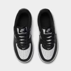 Little Kids' Nike Force 1 LV8 2 Casual Shoes Black/White/Black - DV1623 001 -Fashion Clothing Shop DV1623 001 P5