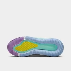 Big Kids' Nike Air Max 270 GO Casual Shoes Summit White/Emerald Rise/Cobalt Bliss/Obsidian - DV1968 105 -Fashion Clothing Shop DV1968 105 P6