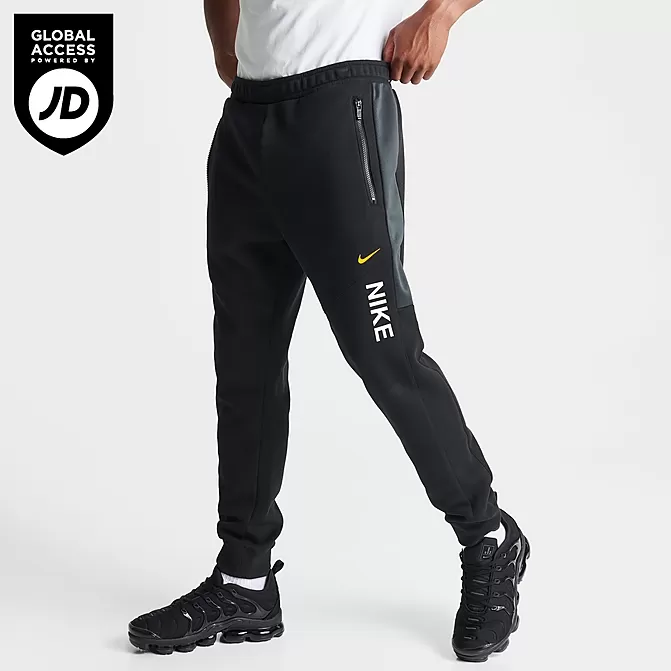 Men's Nike Sportswear Hybrid Fleece Jogger Pants Black/Dark Smoke Grey/Black - DV2330 011 1 Men's Nike Sportswear Hybrid Fleece Jogger Pants Black/Dark Smoke Grey/Black - DV2330 011