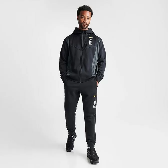 Men's Nike Sportswear Hybrid Fleece Jogger Pants Black/Dark Smoke Grey/Black - DV2330 011 2 Men's Nike Sportswear Hybrid Fleece Jogger Pants Black/Dark Smoke Grey/Black - DV2330 011 - Image 2