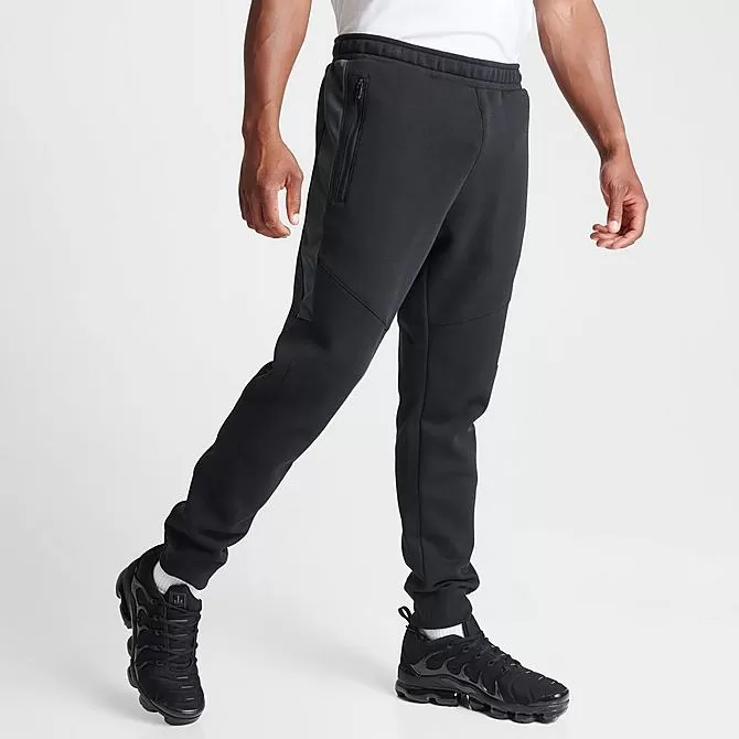 Men's Nike Sportswear Hybrid Fleece Jogger Pants Black/Dark Smoke Grey/Black - DV2330 011 3 Men's Nike Sportswear Hybrid Fleece Jogger Pants Black/Dark Smoke Grey/Black - DV2330 011 - Image 3
