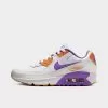 Big Kids' Nike Air Max 90 Casual Shoes White/Action Grape/Phantom/Citron Tint - DV3607 103