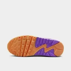 Big Kids' Nike Air Max 90 Casual Shoes White/Action Grape/Phantom/Citron Tint - DV3607 103 -Fashion Clothing Shop DV3607 103 P6