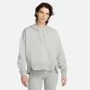 Women's Nike Sportswear Club Fleece Hoodie Dark Grey Heather/White - DV5645 063