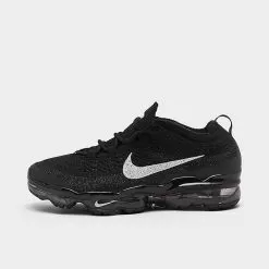 Women's Nike Air VaporMax 2023 Flyknit Next Nature Running Shoes Black/Sail/Anthracite - DV6840 002