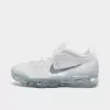 Women's Nike Air VaporMax 2023 Flyknit Next Nature Running Shoes White/Metallic Silver/Pure Platinum - DV6840 100