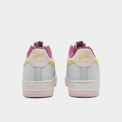 Big Kids' Nike Air Force 1 Low Casual Shoes Football Grey/Cosmic Fuchsia/Pearl Pink/Citron Tint - DV7762 001 9 Big Kids' Nike Air Force 1 Low Casual Shoes Football Grey/Cosmic Fuchsia/Pearl Pink/Citron Tint - DV7762 001 -Fashion Clothing Shop DV7762 001 P4