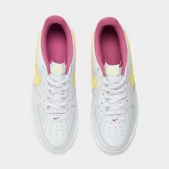 Big Kids' Nike Air Force 1 Low Casual Shoes Football Grey/Cosmic Fuchsia/Pearl Pink/Citron Tint - DV7762 001 10 Big Kids' Nike Air Force 1 Low Casual Shoes Football Grey/Cosmic Fuchsia/Pearl Pink/Citron Tint - DV7762 001 -Fashion Clothing Shop DV7762 001 P5